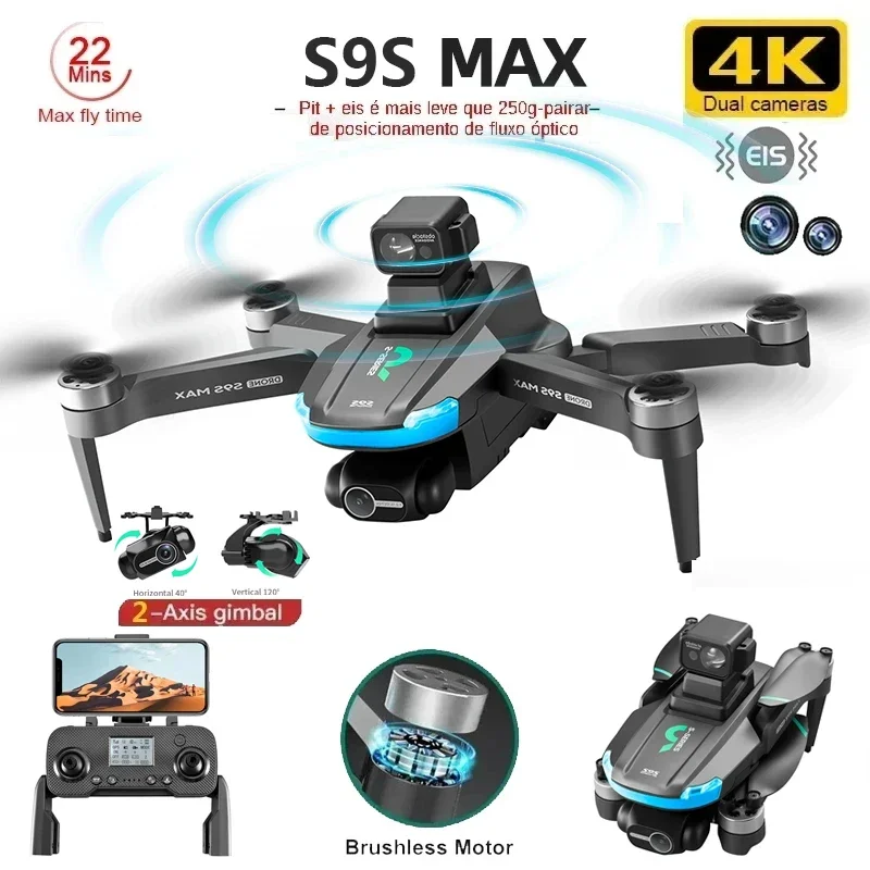 NEW S9S MAX MINI Drone 4K 2-Ax - Drone Lidar review and price