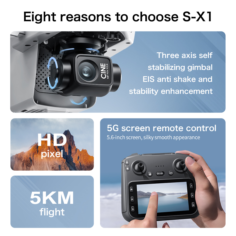 Original S-X1 Drone 8K HD Prof - Drone Surveying review and price